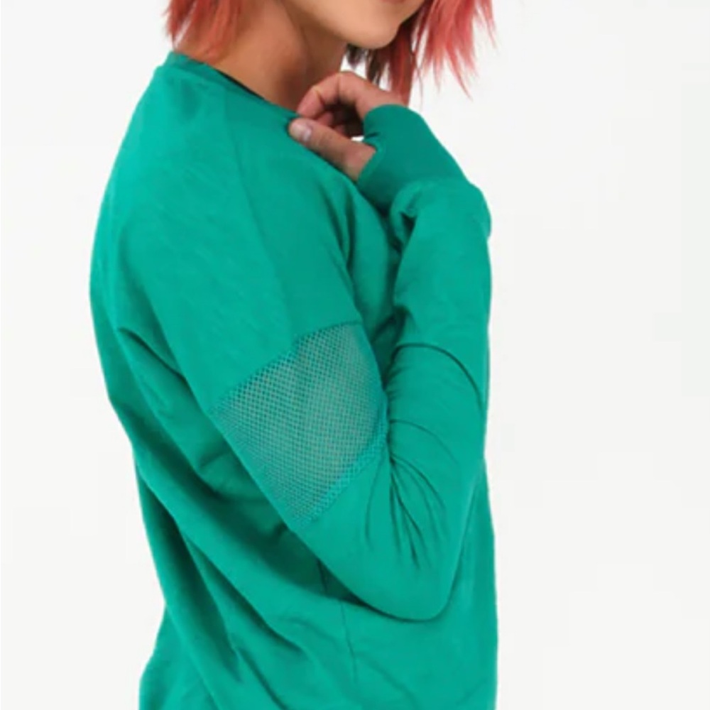 KIAVA Teal Long Sleeve with Mesh Detail - Picture 3 of 5